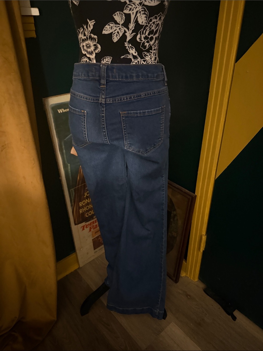 Free People Dark Blue Flare Jeans - Picture 2 of 2